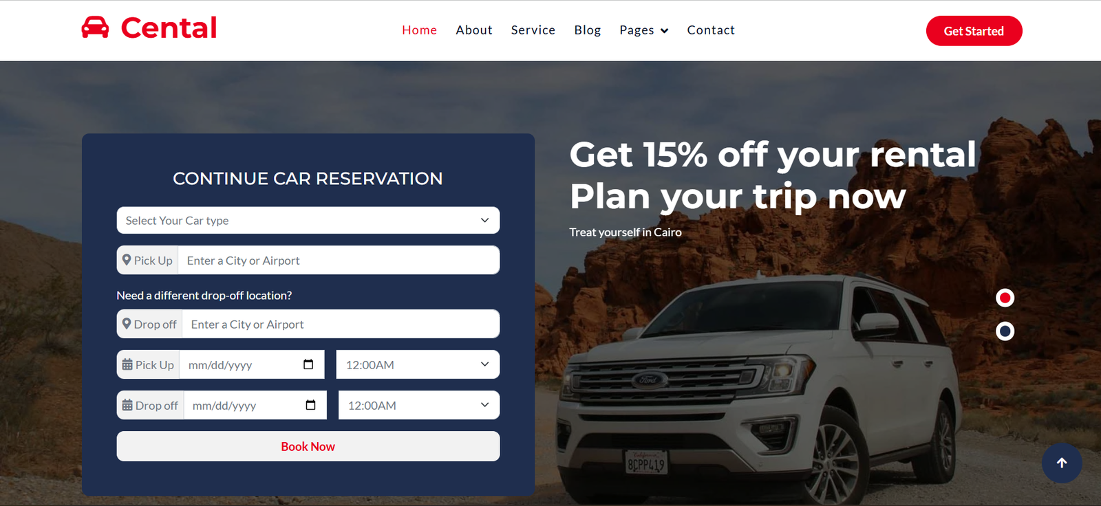 Car Rental Services & Fleet Booking Website