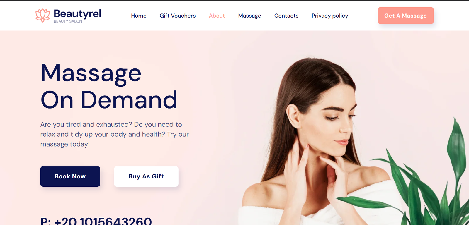 Beauty Center & Cosmetics Salon Website